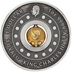 Pièce de monnaie en Argent 1 Dollar g 31.1 (1 oz) Millésime 2023 Rotating Charm YEAR OF THE HORSE (PRÉCOMMANDE)