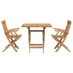 vidaXL Set de salle à manger de jardin 2 Pièces Marron