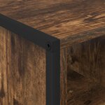 vidaXL Table basse Chêne Fumé 80 x 50 x 40 cm Bois d'ingénierie