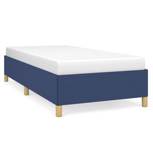 vidaXL Cadre de lit Bleu 80x200 cm Tissu
