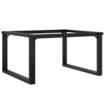 vidaXL Pieds de table basse cadre en O 80x70x43 cm acier
