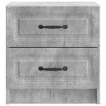 vidaXL Cabinet de chevet Gris béton 43 x 34 5 x 44 5 cm