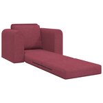 vidaXL Canapé Lit au Sol 2-en-1 Rouge Bourgogne 98x71x83 cm Tissu