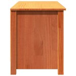 vidaXL Banc de rangement Brun cire 110 x 38 x 45 5 cm Pin massif