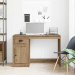 vidaXL Bureau chêne artisanal 50 x 115 x 75 cm Bois d'ingénierie