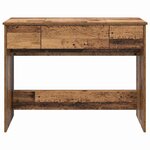 vidaXL Table de Toilette avec tiroir Bois ancien 100 x 45 x 76 cm