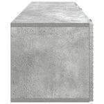 vidaXL Meuble TV mural Gris béton 98 x 31 x 30 cm Bois d'ingénierie