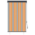 vidaXL Store roulant d'extérieur 100x250 cm Jaune et bleu