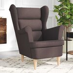 vidaXL Fauteuil marron foncé 74x84x100 cm tissu