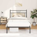 vidaXL Cadre de lit sans matelas chêne sonoma 100x200 cm