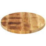 vidaXL Dessus de table 100x50x2 5 cm ovale bois massif de manguier