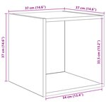 vidaXL Ensemble de meubles TV 4 Pièces chêne artisanal 37 x 37 x 72 cm