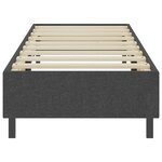 vidaXL Sommier à lattes de lit Gris foncé Tissu 100x200 cm