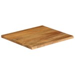 vidaXL Dessus de table à bord vivant 60x60x3 8 cm bois massif manguier