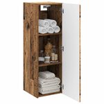 vidaXL Cabinet de Salle de Bain Mural Bois ancien 33 x 34 5 x 100 cm