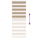 vidaXL Store zèbre marron sable largeur du tissu 60 9 cm polyester