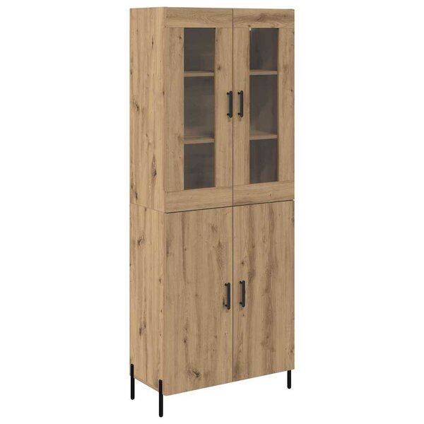 vidaXL Haut Armoire Montage mural Chêne artisanal 69 5 x 34 x 180 cm
