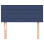vidaXL Tête de lit Bleu 90x5x78/88 cm Tissu