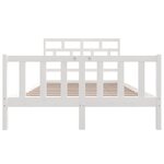 vidaXL Cadre de lit Blanc Bois de pin massif 120x200 cm