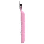 vidaXL Tête de lit suspendue Avec lumière LED Rose Tissu
