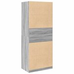 vidaXL Garde-robe sonoma gris 80x50x200 cm bois d'ingénierie