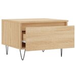 vidaXL Table basse chêne sonoma 50x46x35 cm bois d'ingénierie