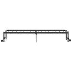 vidaXL Cadre de lit sans matelas pliable noir 80x200 cm acier