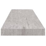 vidaXL Étagères murales flottantes 4 Pièces Gris béton 90x23 5x3 8cm MDF