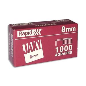 Bte de 1000 agrafes Jaky 8 cuivrées RAPID