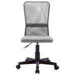 Chaise fauteuil siège de bureau informatique étude 44 x 52 x 100 cm tissu en maille gris 02_0024023