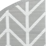 vidaXL Tapis d'extérieur gris Ø160 cm PP
