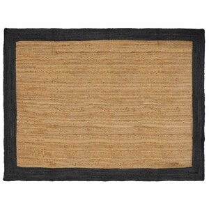 vidaXL Tapis de surface Gris foncé 240 x 340 cm Jute
