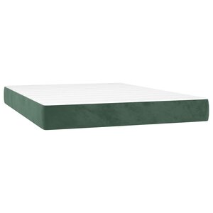 vidaXL Matelas de lit à ressorts ensachés fermeté moyenne 140x210x20 cm velours