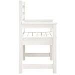 vidaXL Chaises de jardin 2 Pièces blanc 60x48x91 cm bois massif de pin