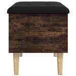 vidaXL Banc de rangement chêne fumé 62x42x46 cm bois d'ingénierie