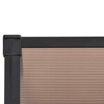 vidaXL Auvent de porte Noir 239x90 cm Polycarbonate