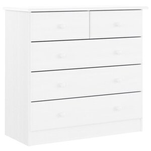 vidaXL Commode ALTA blanc 77x35x73 cm bois massif de pin