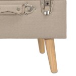 Tabouret de rangement 40 x 33 x 33 cm beige tissu 02_0021226