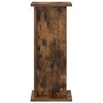 vidaXL Support de Plante Chêne fumé 25 x 25 5 x 60 5 cm