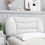 vidaXL Coussin de tête de lit Hvar blanc 90 cm similicuir