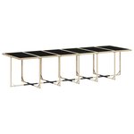 vidaXL Ensemble à manger de jardin et coussins 17 Pièces beige