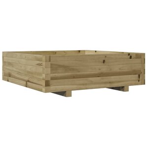 vidaXL Jardinière 80x80x26 5 cm bois de pin imprégné