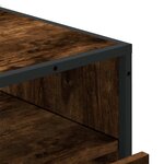 vidaXL Commode chêne fumé 70x41x83 5 cm bois d'ingénierie