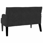 vidaXL Banc Chesterfield Noir 112 x 65.5 x 75 cm Velours