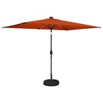 vidaXL Parasol de jardin avec lumières LED et base 200 x 300 cm