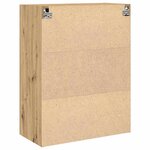 Armoire murale vidaXL avec portes en verre Chêne artisan 69 5x34x90 cm