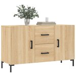 vidaXL Buffet chêne sonoma 100x36x60 cm bois d'ingénierie