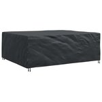 vidaXL Housse pour mobilier d'extérieur Noir 300 x 250 x 70 cm 210D