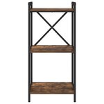 vidaXL Étagère Chêne fumé 40 x 30 x 85 cm Bois d'ingénierie