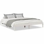 vidaXL Cadre de lit extra long sans matelas 200x210 cm bois massif pin
